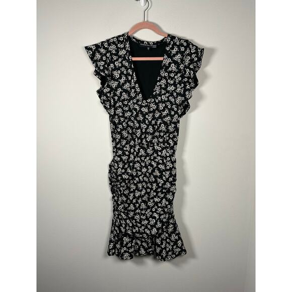 Veronica Beard Black and White Floral Mini Dress - Picture 12 of 13